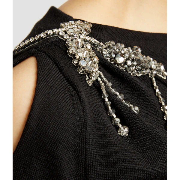 Erdem Cropped Jumper - Knitwear - British Romantic Luxury at Luxury Shoes 