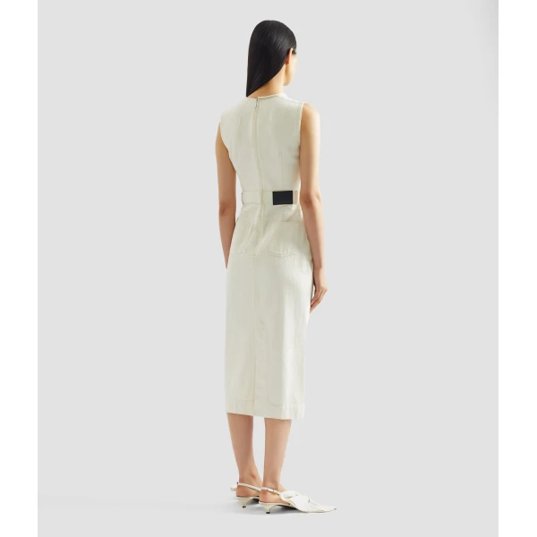 Erdem Denim Sleeveless Midi Dress - Dresses - British Romantic Luxury at Luxury Shoes 
