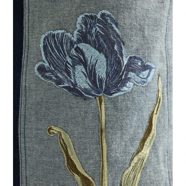 Erdem Denim Sleeveless Midi Dress - Dresses - British Romantic Luxury at Luxury Shoes 