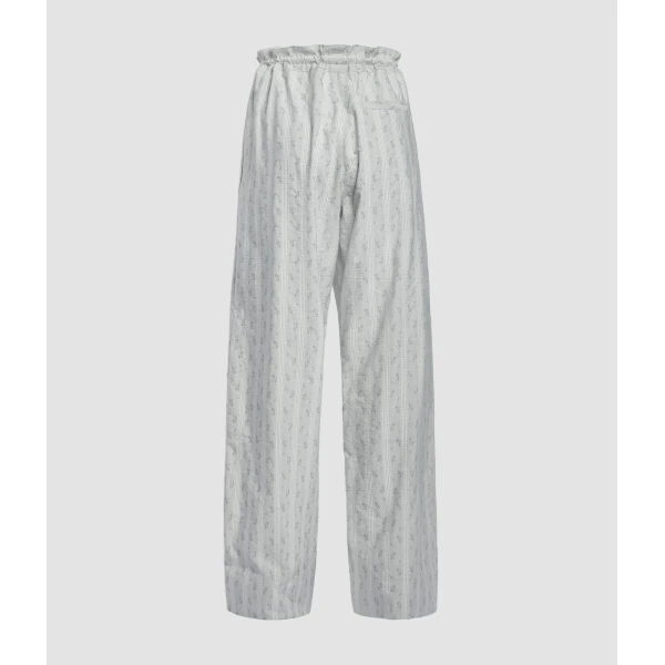 Erdem Ditsy Cotton Stripe Drawstring Trouser - Pants - British Romantic Luxury at Luxury Shoes 