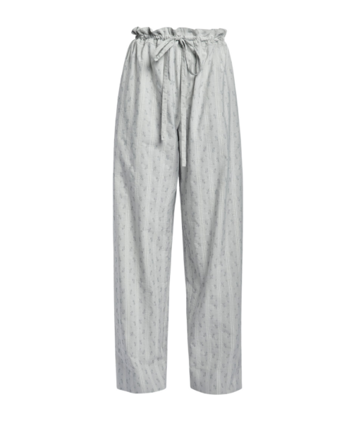 Erdem Ditsy Cotton Stripe Drawstring Trouser - Pants - British Romantic Luxury at Luxury Shoes 