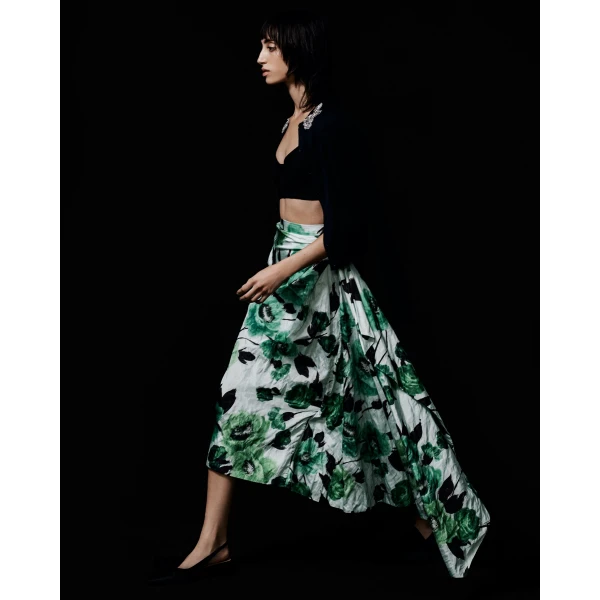 Erdem Drape Detail Knit Cardigan - Knitwear - British Romantic Luxury at Luxury Shoes 