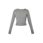 Erdem Drape Detail Knit Jumper - Knitwear - British Romantic Luxury at Luxury Shoes 