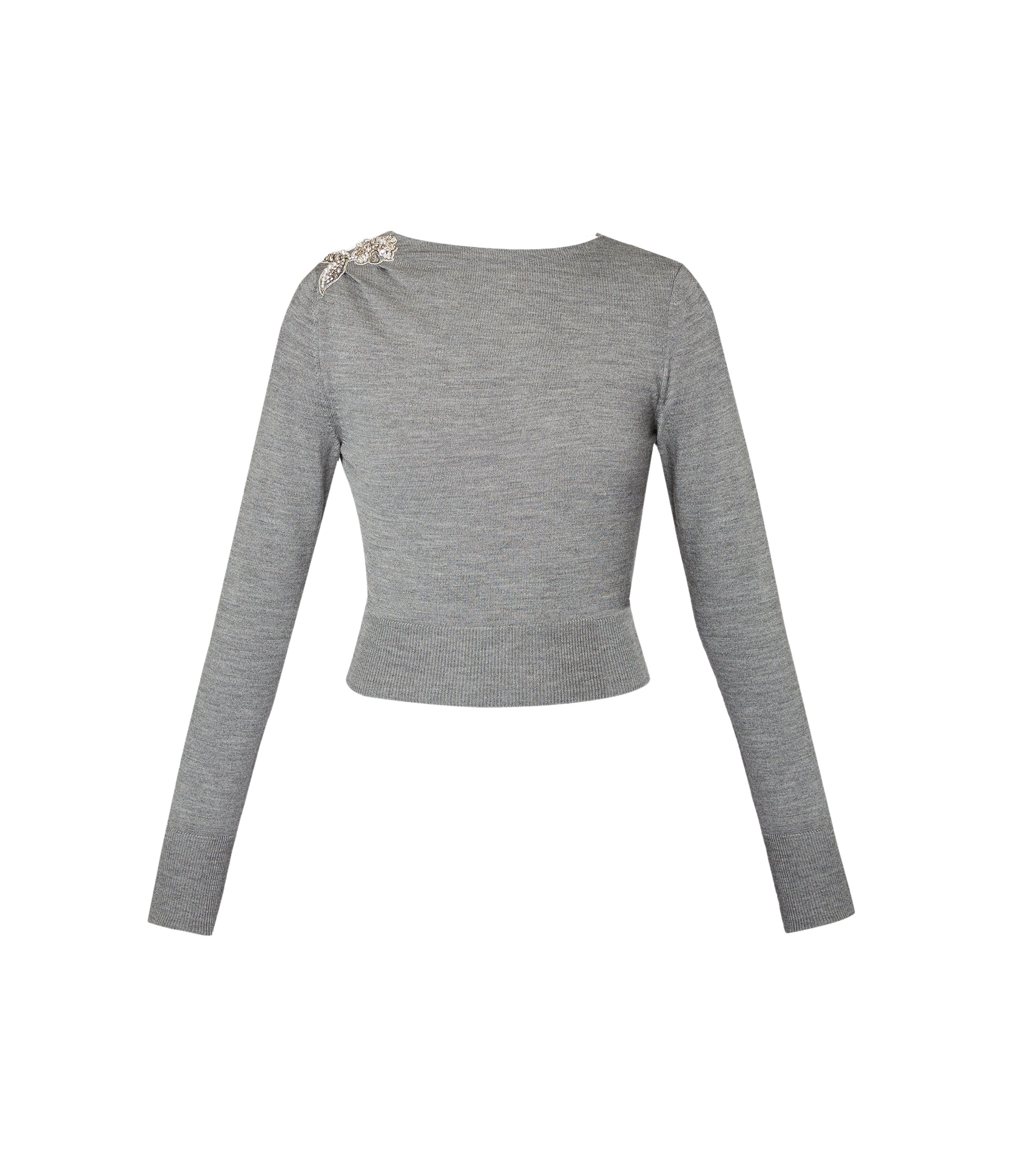 Erdem Drape Detail Knit Jumper - Knitwear - British Romantic Luxury at Luxury Shoes 