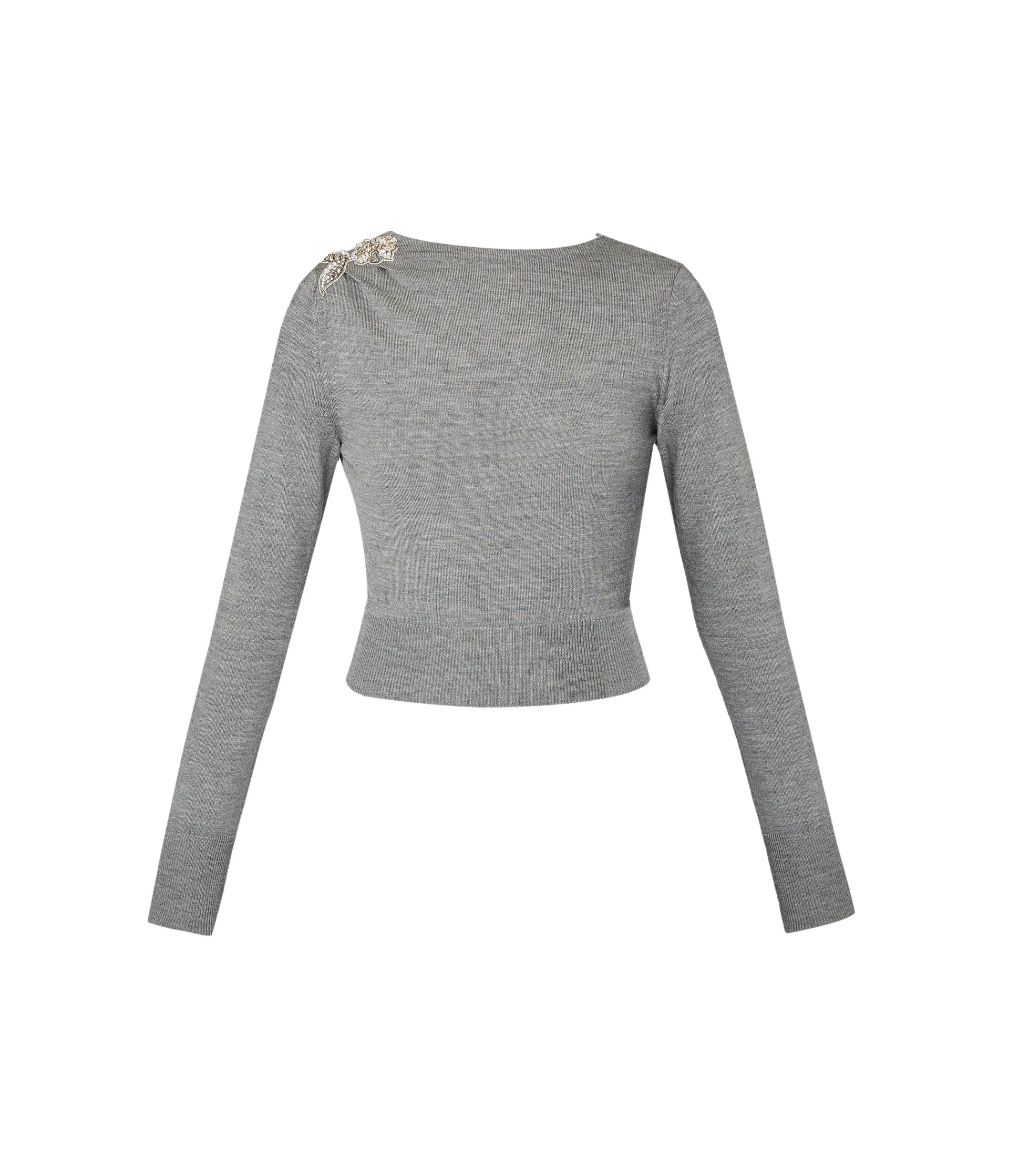 Erdem-Drape-Detail-Knit-Jumper-coveti15351_nobg Erdem Drape Detail Knit Jumper - Knitwear - British Romantic Luxury at Luxury Shoes