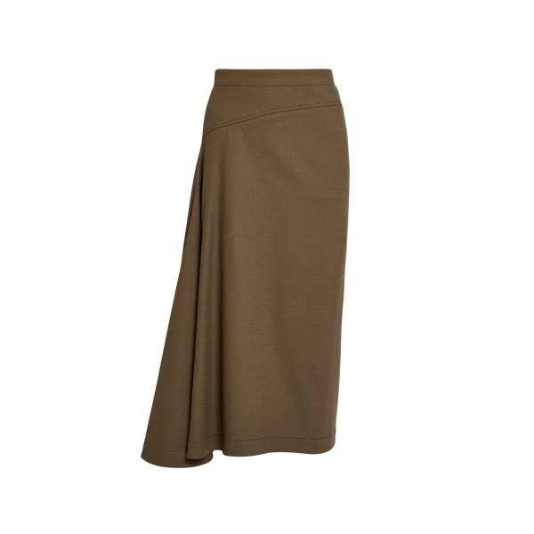 Erdem Draped Crepe Midi Skirt - Skirts - British Romantic Luxury at Luxury Shoes 