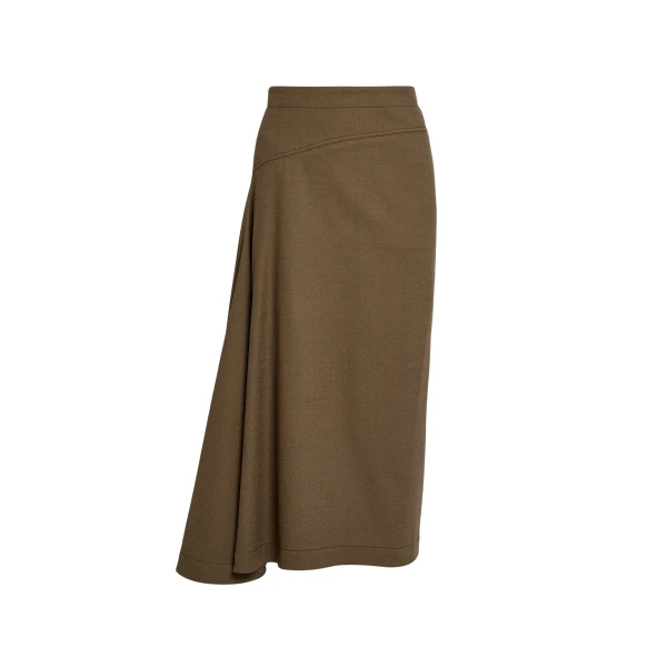 Erdem Draped Crepe Midi Skirt - Skirts - British Romantic Luxury at Luxury Shoes 