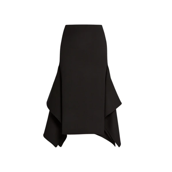 Erdem Draped Grain De Poudre Pencil Skirt - Skirts - British Romantic Luxury at Luxury Shoes 