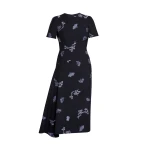 Erdem Draped Jacquard Midi Dress - Dresses - British Romantic Luxury at Luxury Shoes 