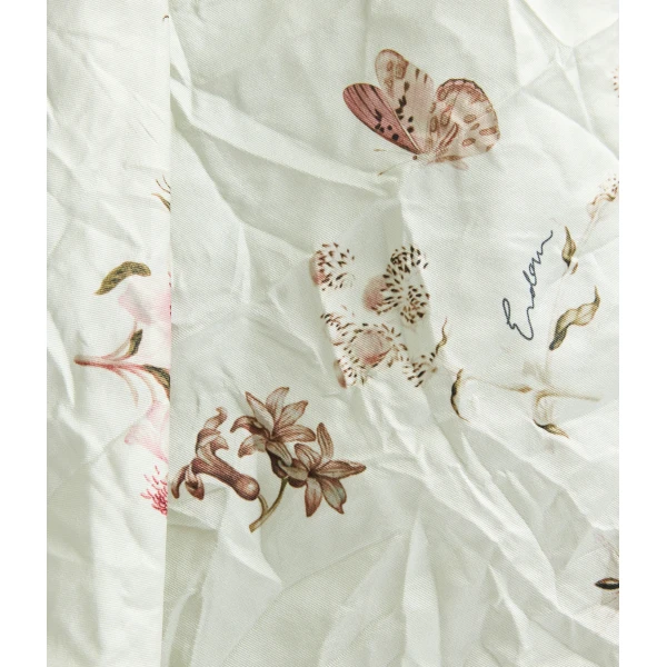 Erdem Draped Printed Textured Satin Midi Dress - Dresses - British Romantic Luxury at Luxury Shoes 