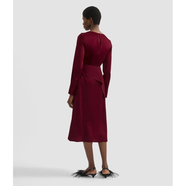 Erdem Draped Satin Cady Long Sleeve Blouse - Tops - British Romantic Luxury at Luxury Shoes 