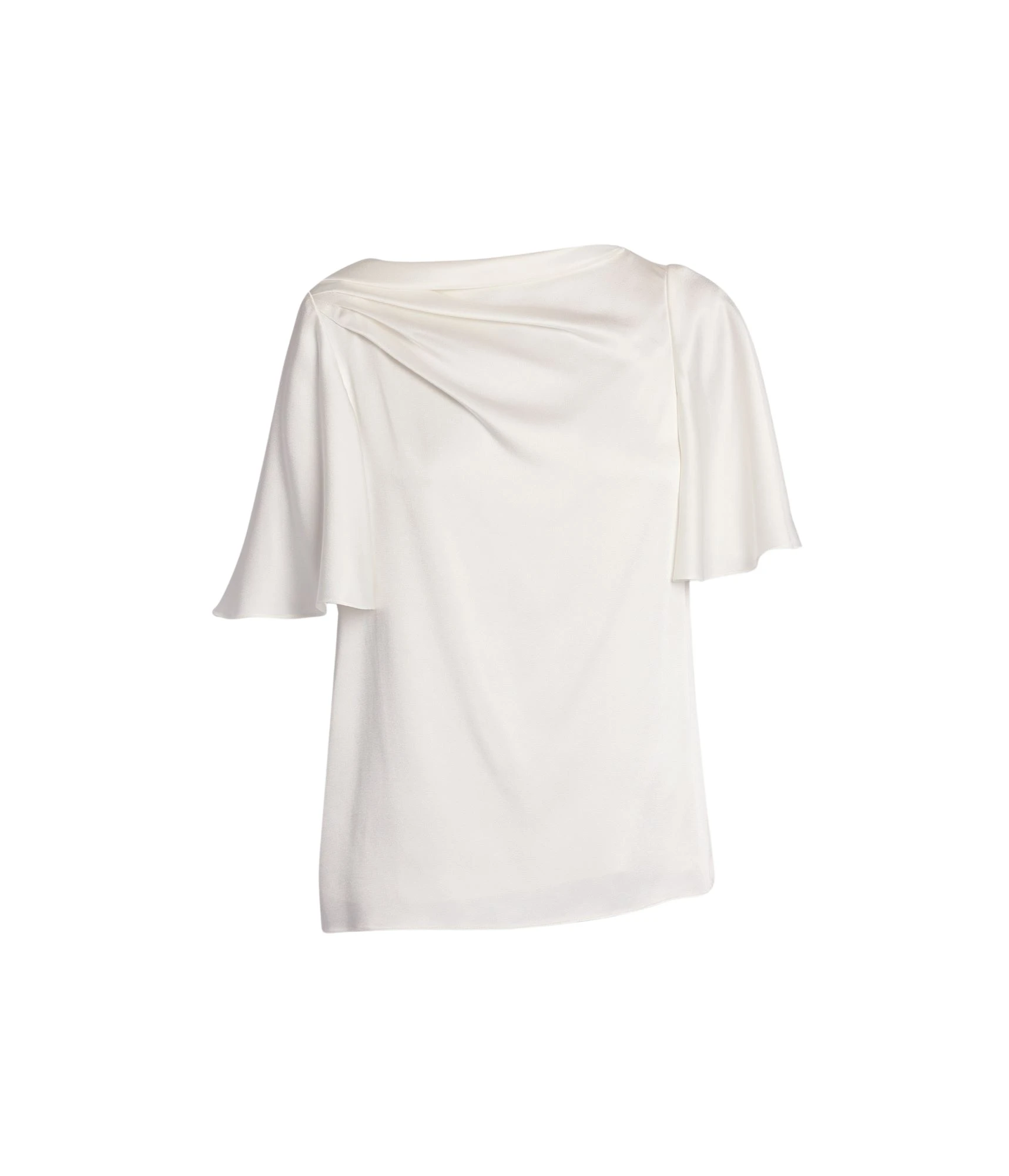 Erdem-Draped-Short-Sleeve-Top-coveti65873_nobg Erdem Draped Short Sleeve Top - Tops - British Romantic Luxury at Luxury Shoes