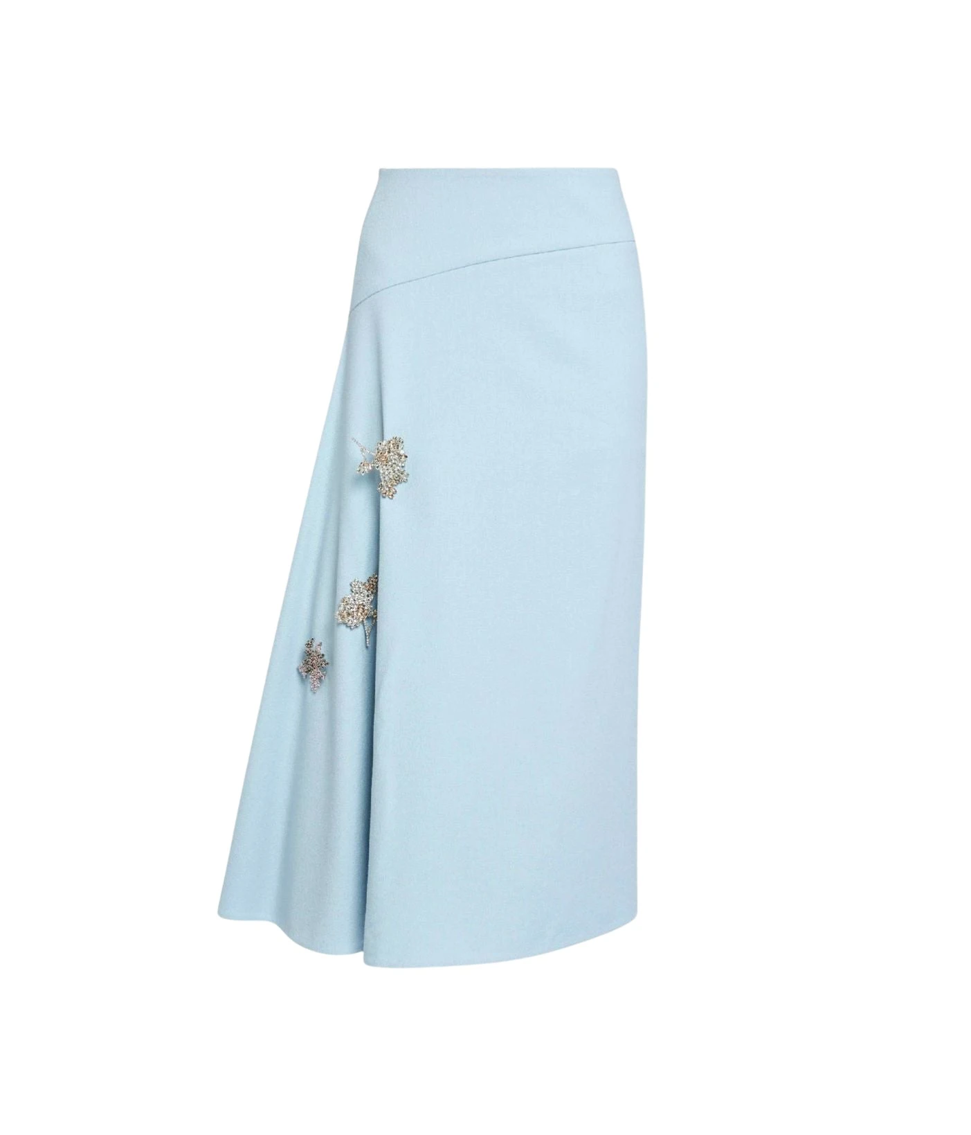 Erdem-Embellished-Crepe-Draped-Midi-Skirt-coveti67293_nobg Erdem Embellished Crepe Draped Midi Skirt - Skirts - British Romantic Luxury at Luxury Shoes