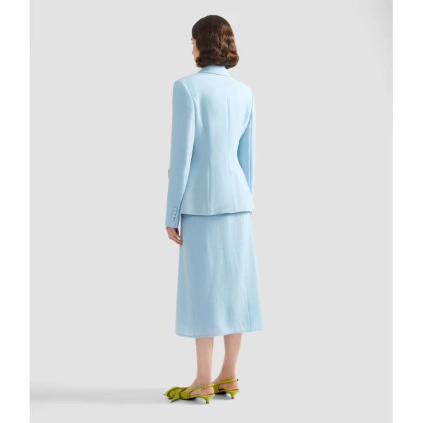 Erdem Embellished Crepe Fitted Blazer - Jackets - British Romantic Luxury at Luxury Shoes 
