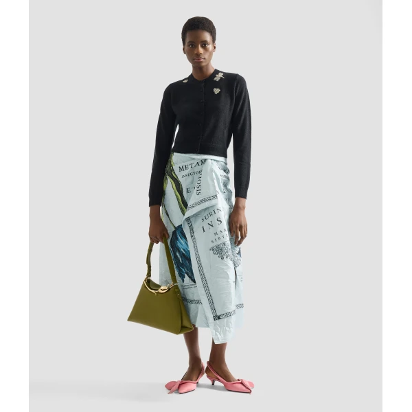 Erdem Embellished Crew Neck Cardigan - Knitwear - British Romantic Luxury at Luxury Shoes 