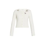 Erdem Embellished Crew Neck Cardigan - Knitwear - British Romantic Luxury at Luxury Shoes 