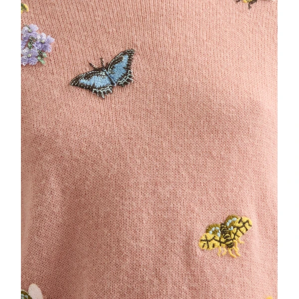 Erdem Embellished Crew Neck Jumper - Knitwear - British Romantic Luxury at Luxury Shoes 