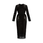 Erdem Embellished Guipure Long Sleeve Midi Dress - Dresses - British Romantic Luxury at Luxury Shoes 