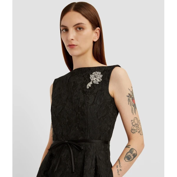Erdem Embellished Jacquard Midi Dress - Dresses - British Romantic Luxury at Luxury Shoes 