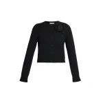 Erdem Embellished Merino Wool Cardigan - Knitwear - British Romantic Luxury at Luxury Shoes 
