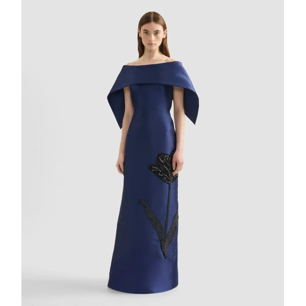Erdem Embellished Mikado Off The Shoulder Gown - Dresses - British Romantic Luxury at Luxury Shoes 