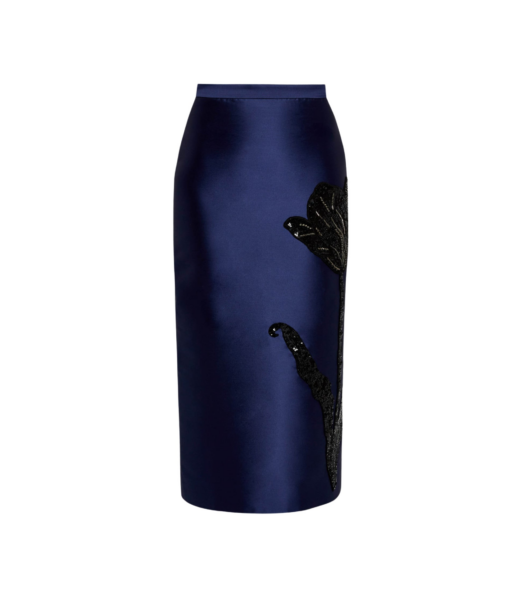 Erdem Embellished Mikado Pencil Skirt - Skirts - British Romantic Luxury at Luxury Shoes 