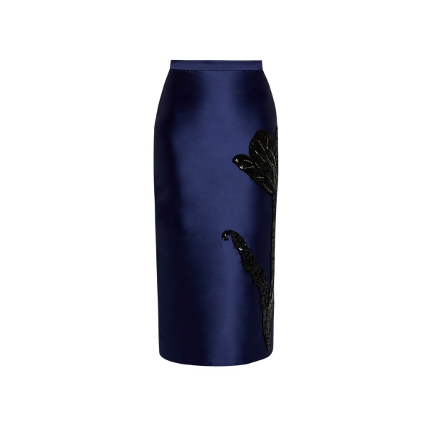 Erdem Embellished Mikado Pencil Skirt - Skirts - British Romantic Luxury at Luxury Shoes 