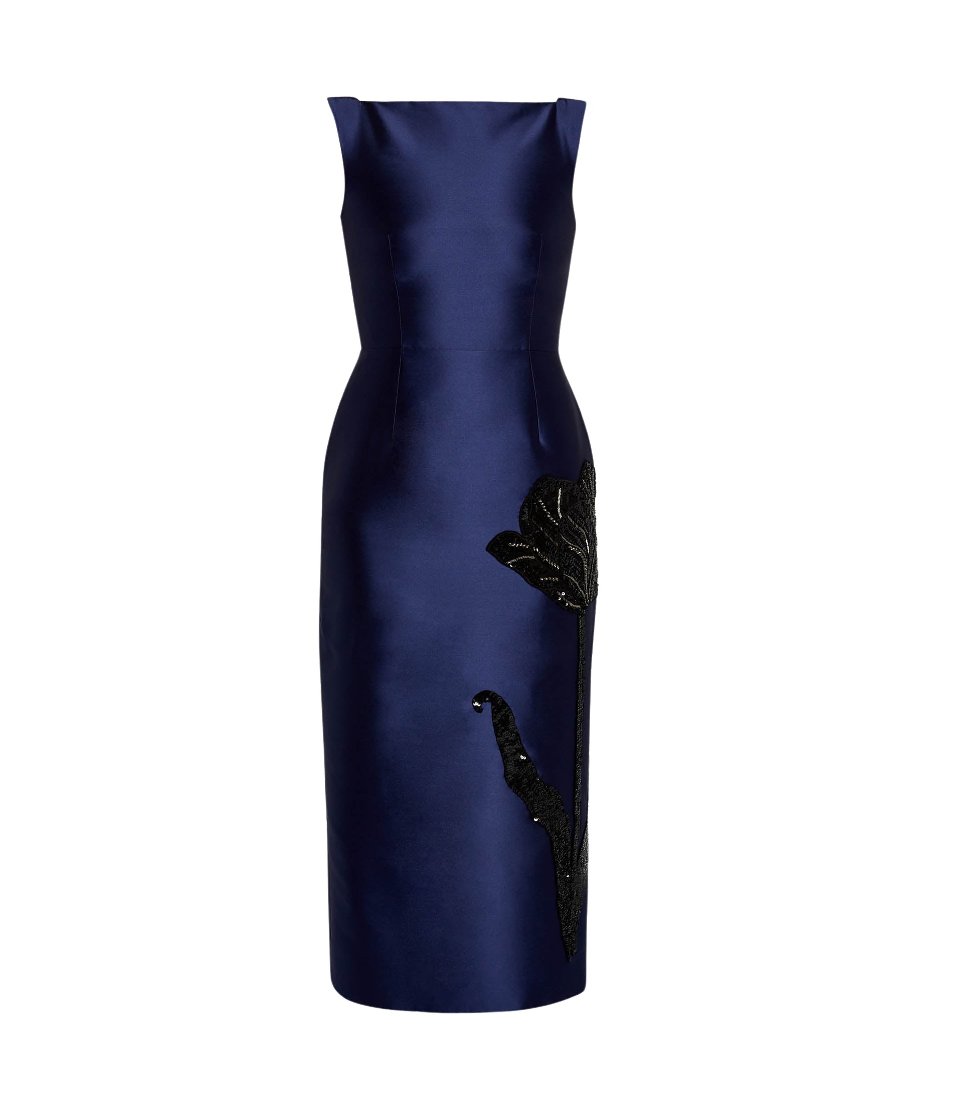 Erdem Embellished Mikado Sleeveless Midi Dress - Dresses - British Romantic Luxury at Luxury Shoes 