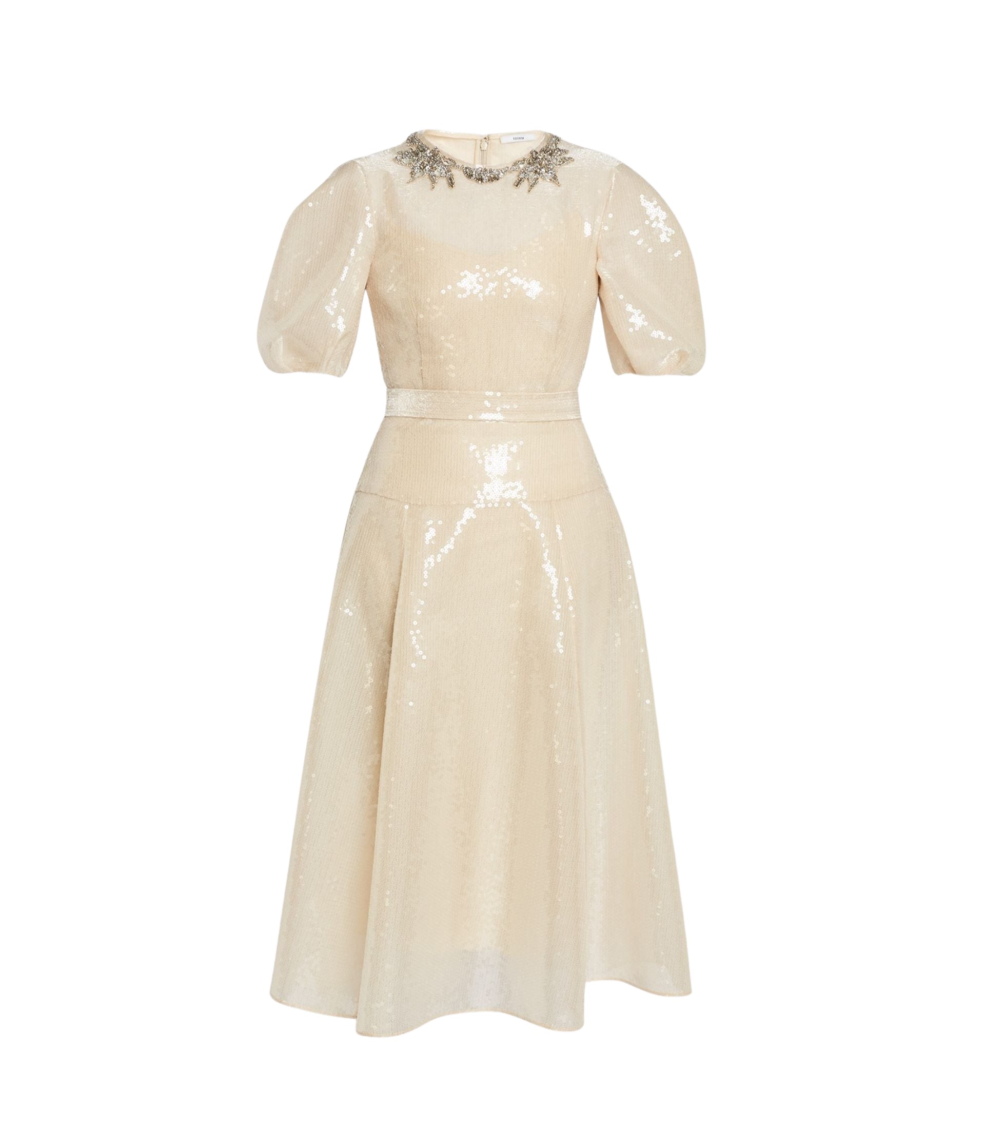 Erdem Embellished Organza Sequin Midi Dress - Dresses - British Romantic Luxury at Luxury Shoes 
