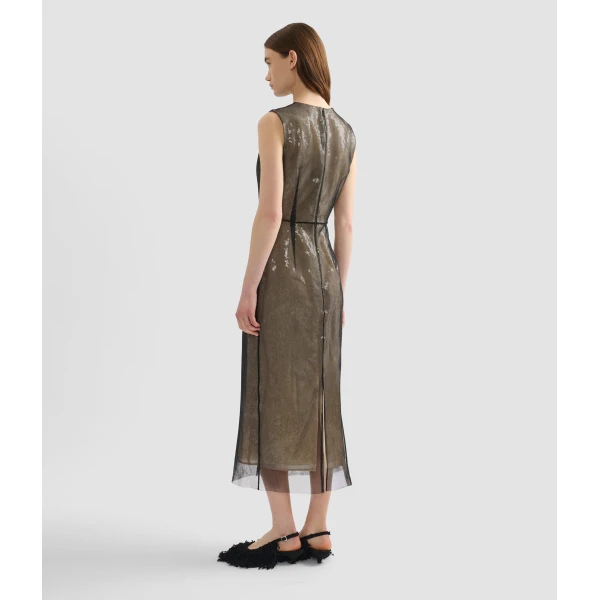 Erdem Embellished Organza Sequin Midi Dress - Dresses - British Romantic Luxury at Luxury Shoes 
