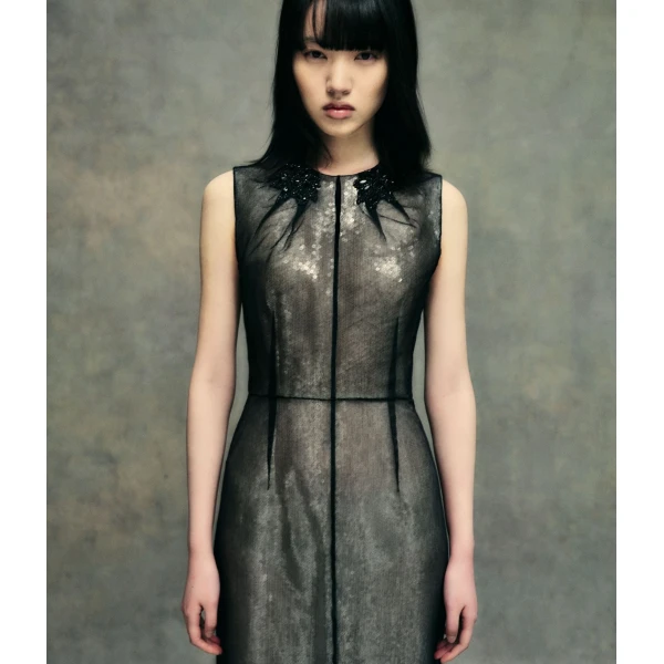 Erdem Embellished Organza Sequin Midi Dress - Dresses - British Romantic Luxury at Luxury Shoes 
