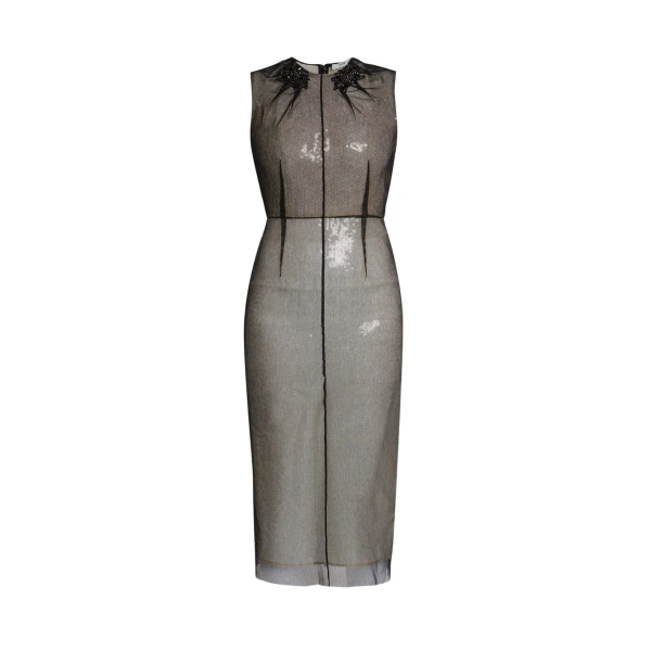 Erdem Embellished Organza Sequin Midi Dress - Dresses - British Romantic Luxury at Luxury Shoes 