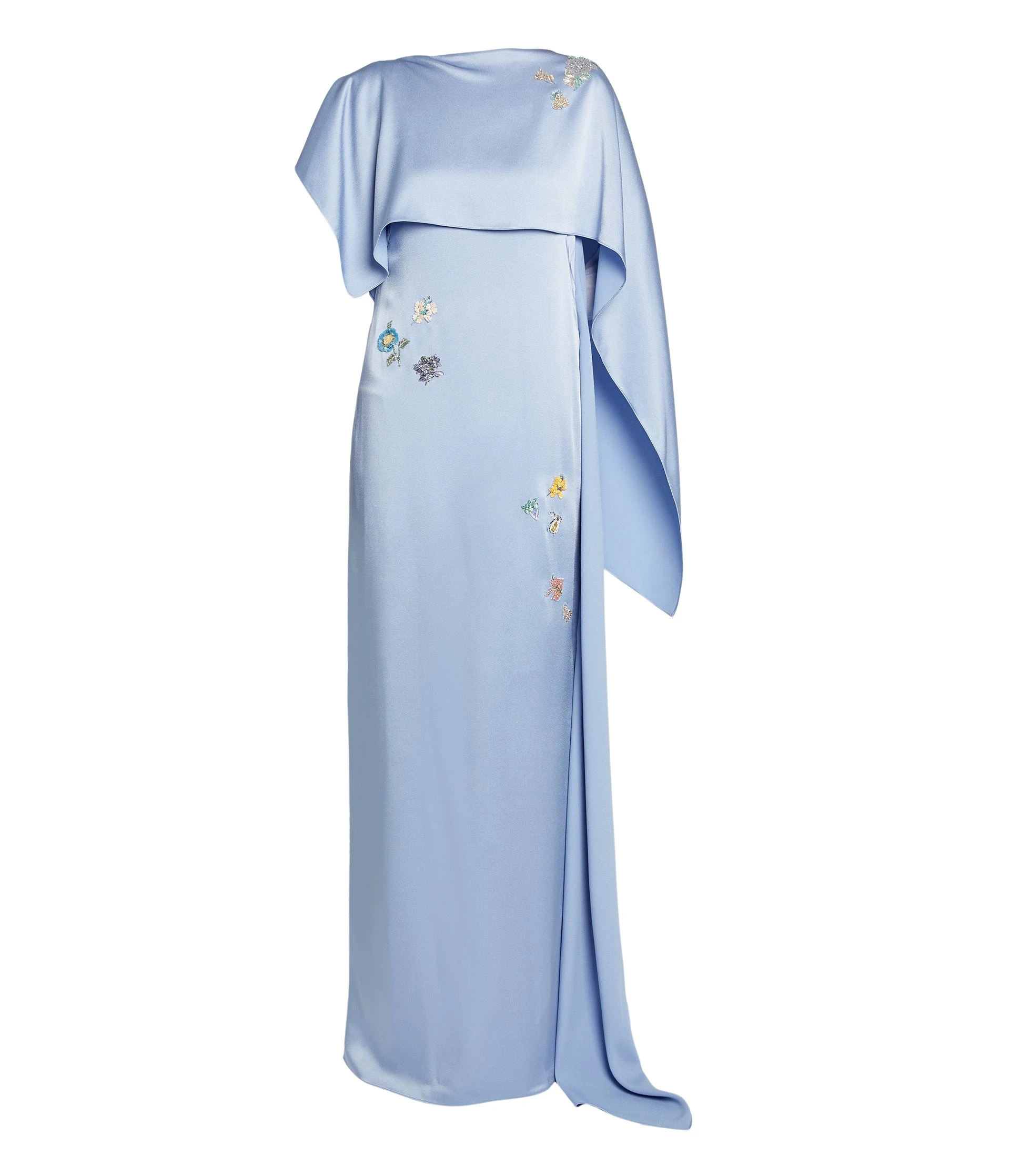 Erdem-Embellished-Satin-Cady-Draped-Gown-coveti86519_nobg Erdem Embellished Satin Cady Draped Gown - Dresses - British Romantic Luxury at Luxury Shoes