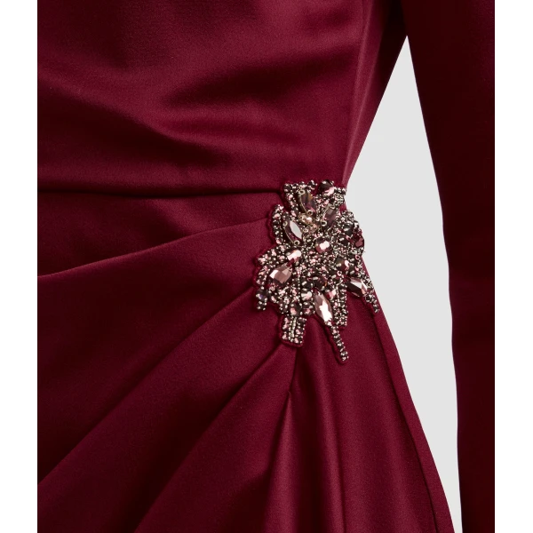 Erdem Embellished Satin Cady Midi Dress - Dresses - British Romantic Luxury at Luxury Shoes 