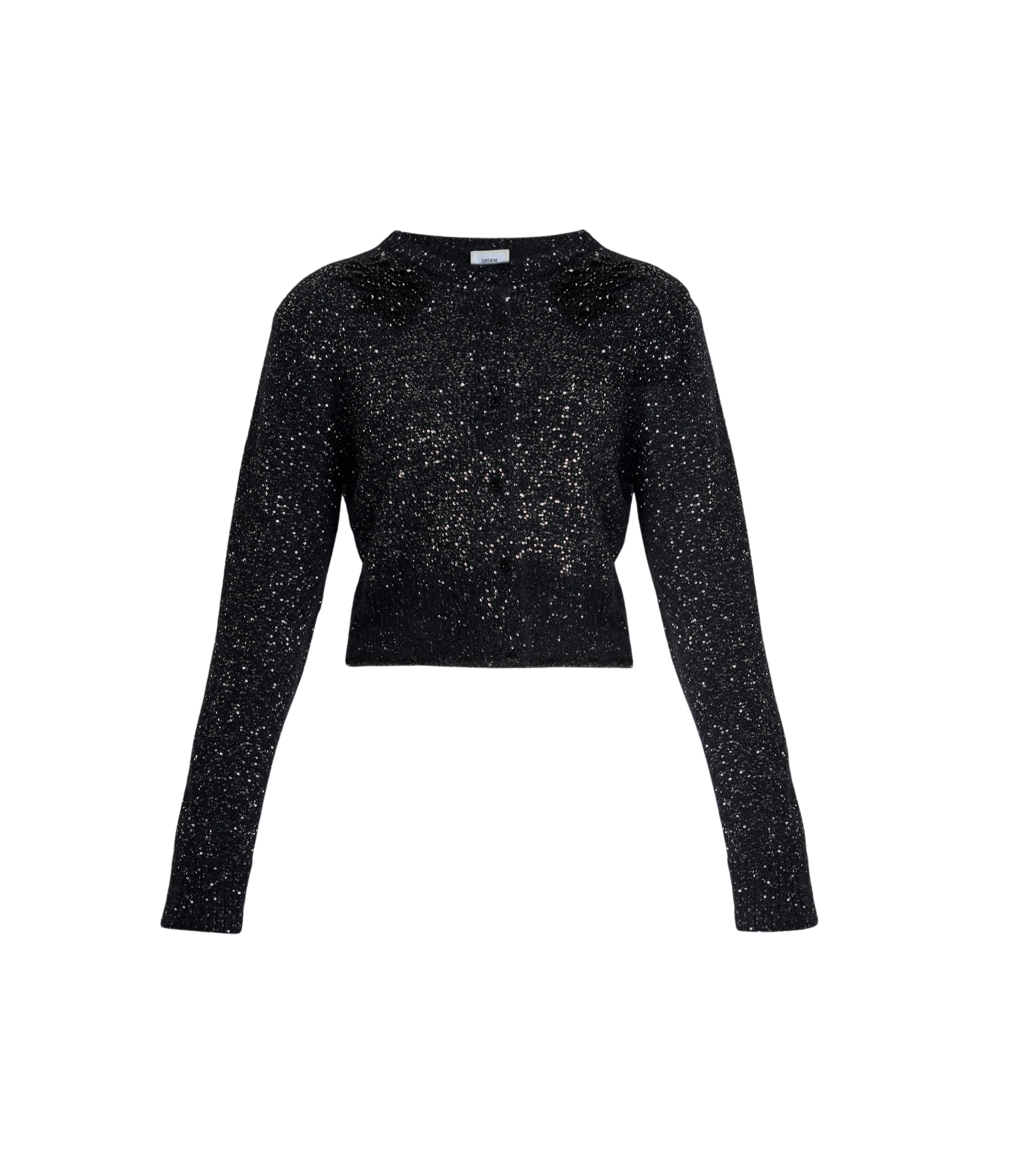 Erdem Embellished Sequin Cropped Cardigan - Knitwear - British Romantic Luxury at Luxury Shoes 
