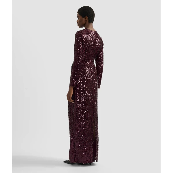 Erdem Embellished Sequin Long Sleeve Gown - Dresses - British Romantic Luxury at Luxury Shoes 