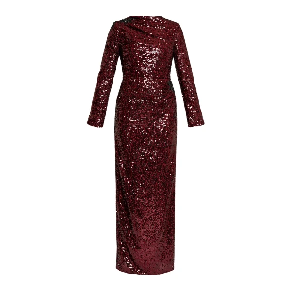 Erdem Embellished Sequin Long Sleeve Gown - Dresses - British Romantic Luxury at Luxury Shoes 