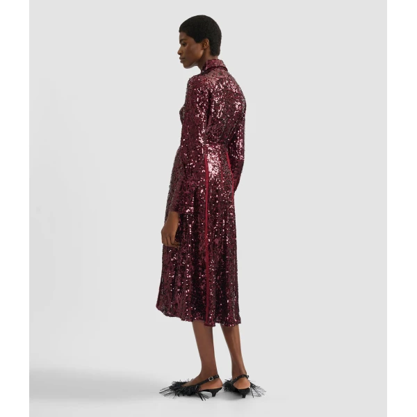 Erdem Embellished Sequin Long Sleeve Shirt - Tops - British Romantic Luxury at Luxury Shoes 