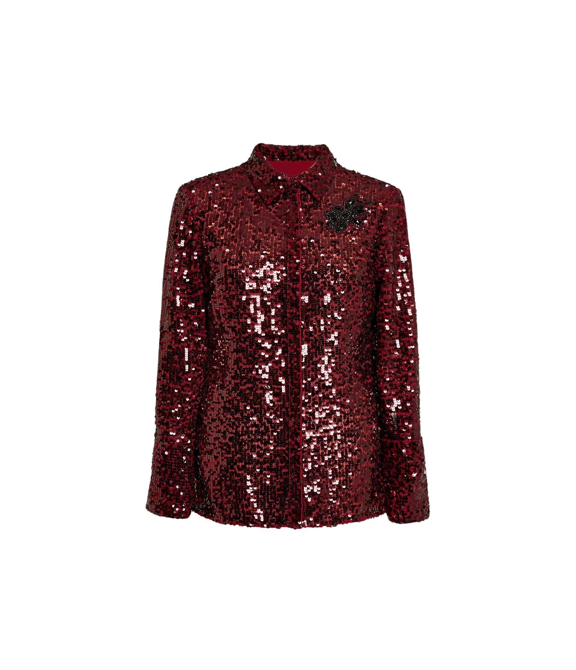 Erdem-Embellished-Sequin-Long-Sleeve-Shirt-coveti62331_nobg Erdem Embellished Sequin Long Sleeve Shirt - Tops - British Romantic Luxury at Luxury Shoes