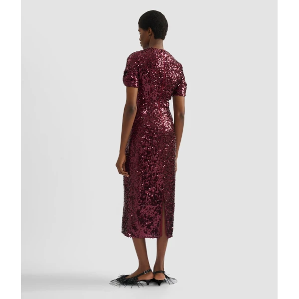 Erdem Embellished Sequin Midi Dress - Dresses - British Romantic Luxury at Luxury Shoes 