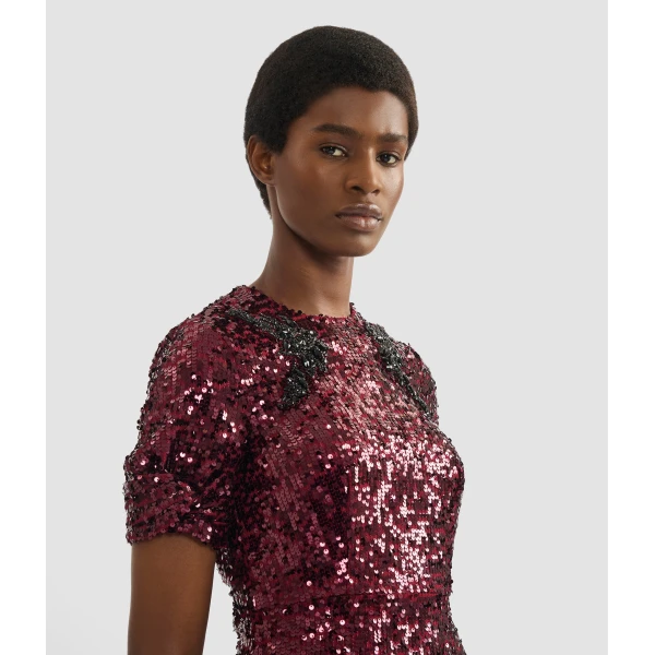 Erdem Embellished Sequin Midi Dress - Dresses - British Romantic Luxury at Luxury Shoes 