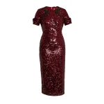 Erdem Embellished Sequin Midi Dress - Dresses - British Romantic Luxury at Luxury Shoes 