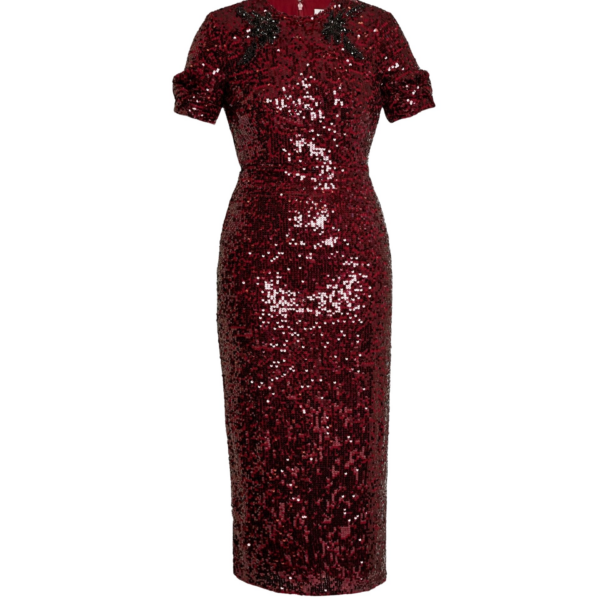 Erdem Embellished Sequin Midi Dress - Dresses - British Romantic Luxury at Luxury Shoes 