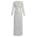Erdem Embellished Sequins Long Sleeve Gown - Dresses - British Romantic Luxury at Luxury Shoes 