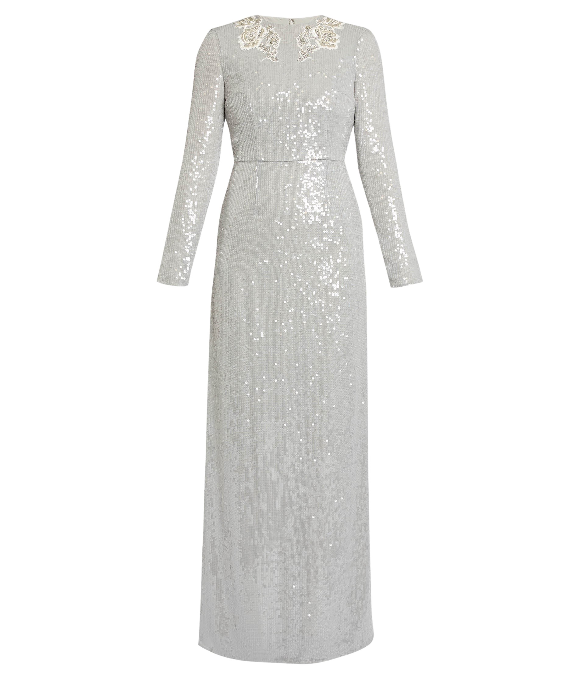 Erdem Embellished Sequins Long Sleeve Gown - Dresses - British Romantic Luxury at Luxury Shoes 