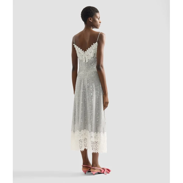 Erdem Embellished Sequins Sleeveless Midi Dress - Dresses - British Romantic Luxury at Luxury Shoes 