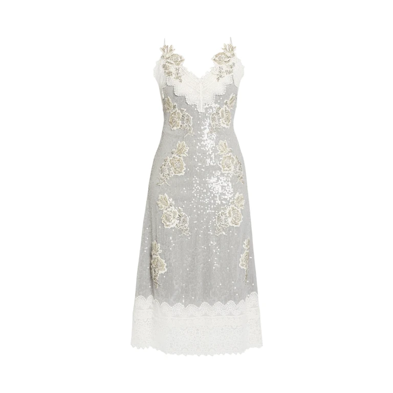 Erdem Embellished Sequins Sleeveless Midi Dress - Dresses - British Romantic Luxury at Luxury Shoes 