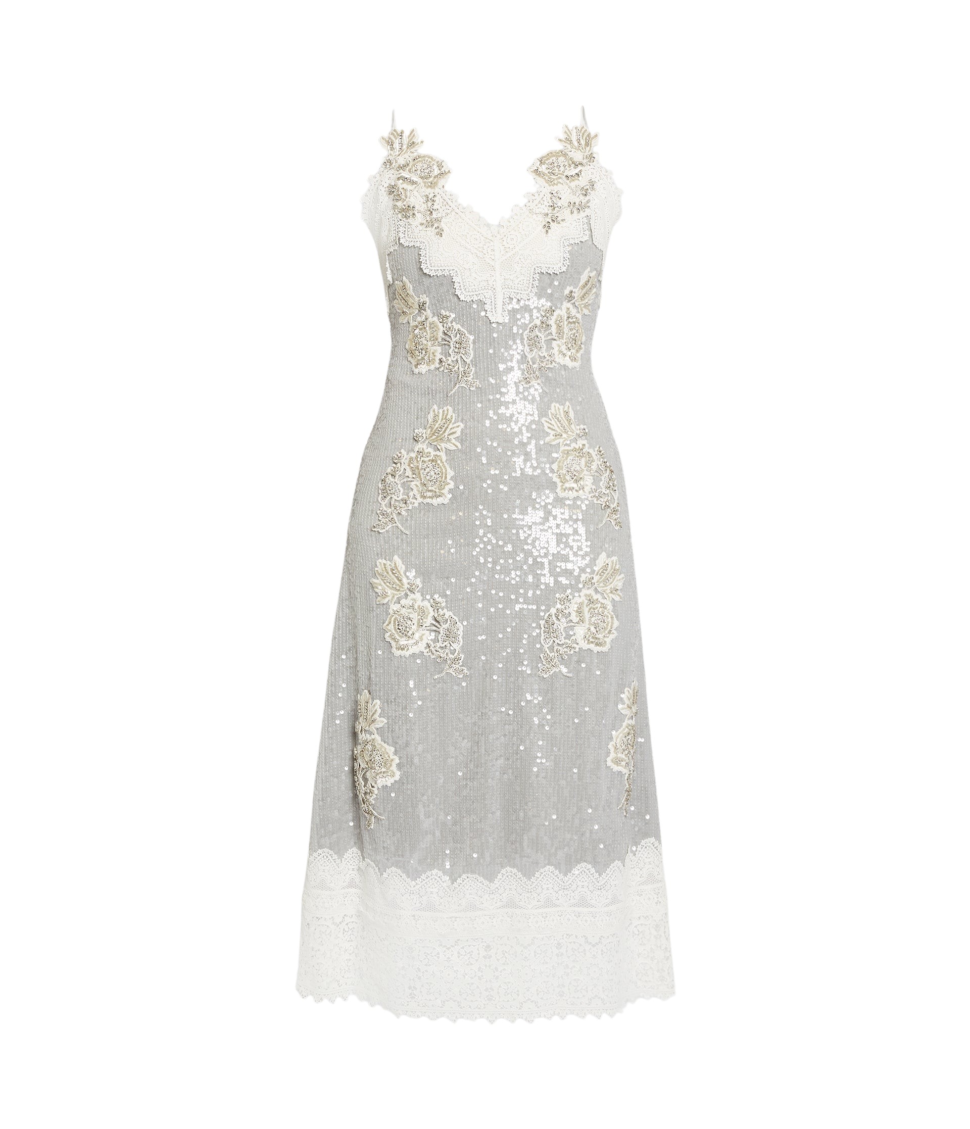 Erdem Embellished Sequins Sleeveless Midi Dress - Dresses - British Romantic Luxury at Luxury Shoes 
