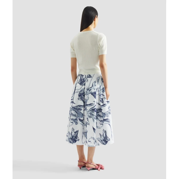 Erdem Embellished Short Sleeve Knit Top - Knitwear - British Romantic Luxury at Luxury Shoes 