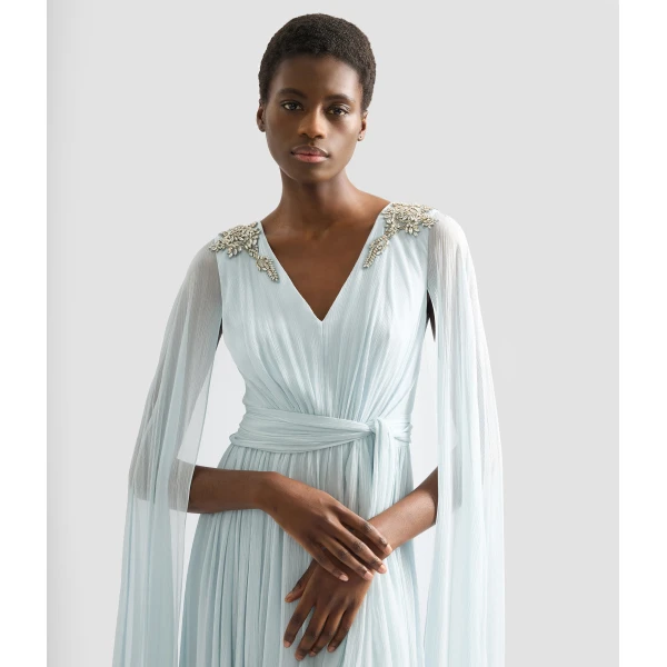 Erdem Embellished Silk Creponne Gown - Dresses - British Romantic Luxury at Luxury Shoes 